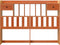 vidaXL - Hoofdbord - met - opbergruimte - 160 - cm - massief - grenenhout - wasbruin