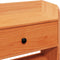 vidaXL - Hoofdbord - met - opbergruimte - 160 - cm - massief - grenenhout - wasbruin