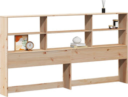 vidaXL - Hoofdbord - met - opbergruimte - 180 - cm - massief - grenenhout