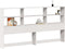 vidaXL - Hoofdbord - met - opbergruimte - 180 - cm - massief - grenenhout - wit