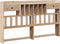 vidaXL - Hoofdbord - met - opbergruimte - 180 - cm - massief - grenenhout
