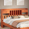 vidaXL - Hoofdbord - met - opbergruimte - 180 - cm - massief - grenenhout - wasbruin