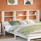 vidaXL - Hoofdbord - met - opbergruimte - 180 - cm - massief - grenenhout - wit