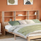 vidaXL - Hoofdbord - met - opbergruimte - 180 - cm - massief - grenenhout