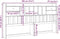 vidaXL - Hoofdbord - met - opbergruimte - 180 - cm - massief - grenenhout - wasbruin