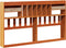 vidaXL - Hoofdbord - met - opbergruimte - 180 - cm - massief - grenenhout - wasbruin