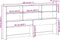 vidaXL - Hoofdbord - met - opbergruimte - 200 - cm - massief - grenenhout - wasbruin