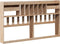vidaXL - Hoofdbord - met - opbergruimte - 200 - cm - massief - grenenhout
