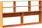 vidaXL - Hoofdbord - met - opbergruimte - 200 - cm - massief - grenenhout - wasbruin
