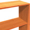 vidaXL - Hoofdbord - met - opbergruimte - 200 - cm - massief - grenenhout - wasbruin