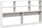 vidaXL - Hoofdbord - met - opbergruimte - 200 - cm - massief - grenenhout - wit
