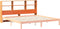 vidaXL - Hoofdbord - met - opbergruimte - 200 - cm - massief - grenenhout - wasbruin