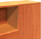 vidaXL - Hoofdbord - met - opbergruimte - 200 - cm - massief - grenenhout - wasbruin