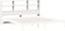 vidaXL - Hoofdbord - met - opbergruimte - 200 - cm - massief - grenenhout - wit