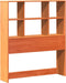 vidaXL - Hoofdbord - met - opbergruimte - 75 - cm - massief - grenenhout - wasbruin