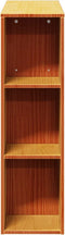 vidaXL - Hoofdbord - met - opbergruimte - 90 - cm - massief - grenenhout - wasbruin