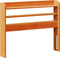 vidaXL - Hoofdbord - met - schappen - 100 - cm - massief - grenenhout - wasbruin