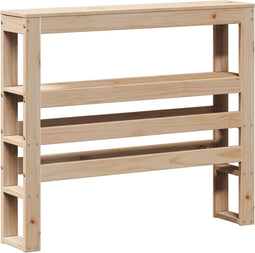 vidaXL - Hoofdbord - met - schappen - 100 - cm - massief - grenenhout