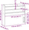 vidaXL - Hoofdbord - met - schappen - 100 - cm - massief - grenenhout - wasbruin