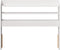 vidaXL - Hoofdbord - met - schappen - 100 - cm - massief - grenenhout - wit
