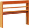 vidaXL - Hoofdbord - met - schappen - 100 - cm - massief - grenenhout - wasbruin