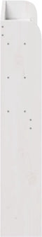 vidaXL - Hoofdbord - met - schappen - 100 - cm - massief - grenenhout - wit