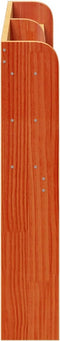 vidaXL - Hoofdbord - met - schappen - 120 - cm - massief - grenenhout - wasbruin