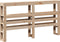 vidaXL - Hoofdbord - met - schappen - 120 - cm - massief - grenenhout