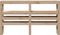 vidaXL - Hoofdbord - met - schappen - 120 - cm - massief - grenenhout