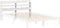 vidaXL - Hoofdbord - met - schappen - 120 - cm - massief - grenenhout - wit