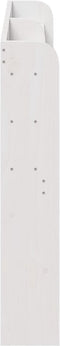 vidaXL - Hoofdbord - met - schappen - 120 - cm - massief - grenenhout - wit