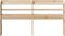 vidaXL - Hoofdbord - met - schappen - 135 - cm - massief - grenenhout