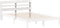 vidaXL - Hoofdbord - met - schappen - 135 - cm - massief - grenenhout - wit