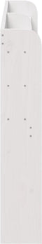 vidaXL - Hoofdbord - met - schappen - 135 - cm - massief - grenenhout - wit