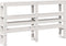 vidaXL - Hoofdbord - met - schappen - 140 - cm - massief - grenenhout - wit