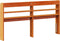 vidaXL - Hoofdbord - met - schappen - 140 - cm - massief - grenenhout - wasbruin