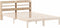 vidaXL - Hoofdbord - met - schappen - 140 - cm - massief - grenenhout