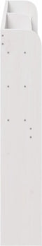 vidaXL - Hoofdbord - met - schappen - 140 - cm - massief - grenenhout - wit