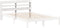vidaXL - Hoofdbord - met - schappen - 150 - cm - massief - grenenhout - wit