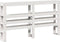 vidaXL - Hoofdbord - met - schappen - 160 - cm - massief - grenenhout - wit