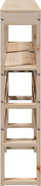 vidaXL - Hoofdbord - met - schappen - 160 - cm - massief - grenenhout