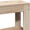 vidaXL - Hoofdbord - met - schappen - 160 - cm - massief - grenenhout