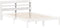 vidaXL - Hoofdbord - met - schappen - 160 - cm - massief - grenenhout - wit