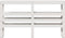 vidaXL - Hoofdbord - met - schappen - 160 - cm - massief - grenenhout - wit