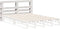 vidaXL - Hoofdbord - met - schappen - 160 - cm - massief - grenenhout - wit