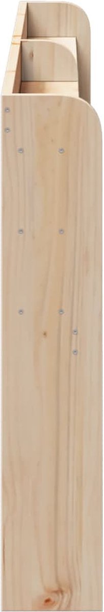 vidaXL - Hoofdbord - met - schappen - 180 - cm - massief - grenenhout