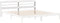 vidaXL - Hoofdbord - met - schappen - 180 - cm - massief - grenenhout - wit