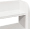 vidaXL - Hoofdbord - met - schappen - 200 - cm - massief - grenenhout - wit