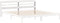 vidaXL - Hoofdbord - met - schappen - 200 - cm - massief - grenenhout - wit