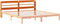 vidaXL - Hoofdbord - met - schappen - 200 - cm - massief - grenenhout - wasbruin